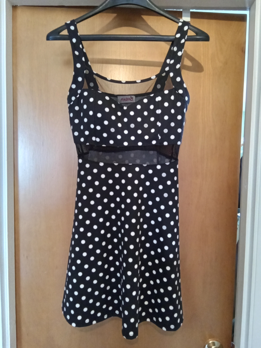Polka Dot Black & White Mini Dress